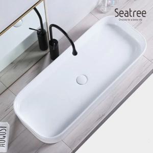 씨트리 와이드 탑볼형카운터 욕실 화장실 사각 세면기 세면대 ST-L8461