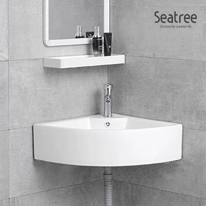 씨트리 미니 벽걸이형 코너 세면기 세면대_ST-L722