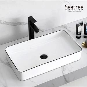 씨트리 탑볼형카운터 욕실 화장실 사각 세면기 세면대 ST-8427-BL