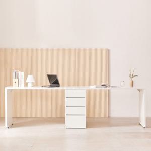 DK9614 레트라 4단서랍장 2인용책상 2800 DVX