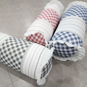 커버 델리아 시어서커 여름 캔디베개 둥근베개커버