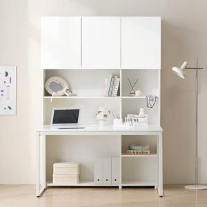 E0자재 HM2053 스퀘어 책장책상세트 6단 1400-DVX