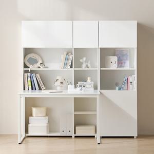 E0자재 HM2046 스퀘어 책장책상세트 5단 1200-DVX