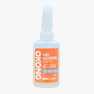 순간접착제 C501 다용도 초강력본드 아크릴 가죽 세라믹 나무 50g