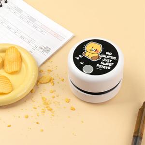 카카오프렌즈 춘식이 모노톤 데스크 청소기 탁상용 지우개 가루 전동 클리너 책상 키보드 청소