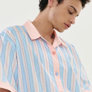 폴라 반팔 페어 살몬블루 (40수) size2