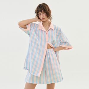 폴라 반팔 페어 살몬블루 (40수) size1