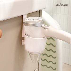 무타공 도어걸이형 헤어드라이기 홀더 틈새공간 활용 드라이기 거치대 블러쉬화이트