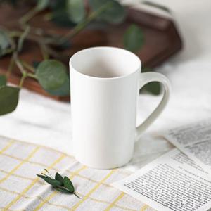 롬에이 퓨어라인 머그컵 롱슬림 400ml 화이트 심플 도자기 머그잔