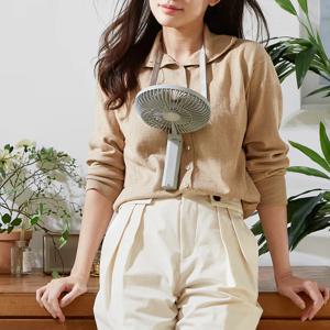 크레모아 팬 핸디A 라이트 휴대용 선풍기 충전식 손풍기 손 무선 접이식