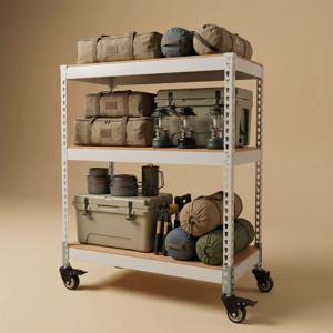 이동식 바퀴 선반 바퀴달린 트롤리 북카트 세탁실 주방 펜트리 틈새 캠핑 수납 카트 앵글