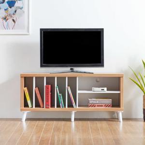 원룸 작은방 칸 구분 많은 오픈 책장형 미니 티비다이 1200 튼튼한 심플 TV