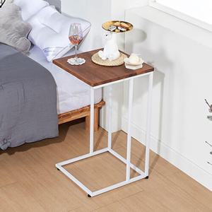 깔끔한 디자인 소파 침대 사이드 원목 상판 티테이블 1인가구 간이 고급