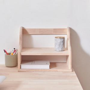 미니 2단 부엌 홈 카페 책상 원목 우드 수납 책꽂이 400 인테리어 예쁜