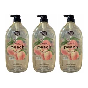 애경 샤워메이트 프레시 복숭아 바디워시 1.2kgx3개 대용량 바디클렌저 촉촉한 향기좋은