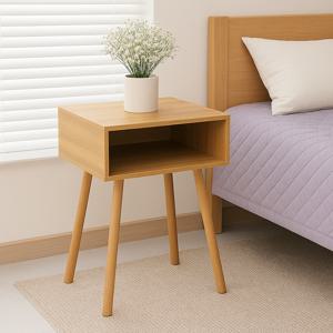 내추럴 감성 협탁 오픈형 사이드테이블 침대 소파 거실장 다용도 정리대 인테리어 보조 테이블