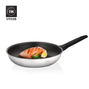 통3중 핸디 프라이팬 28cm (그레이마블 논스틱)