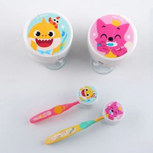 핑크퐁 아기상어 자동칫솔홀더 2p