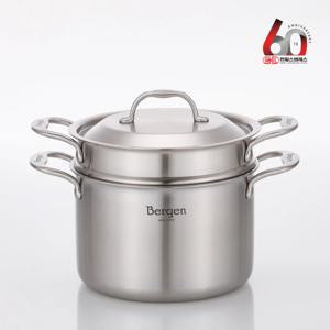통5중 IH 인덕션 베르겐 스텐 파스타 찜기세트 20cm