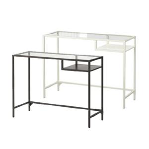 VITTSJO 빗셰 노트북 테이블 100x36cm/콘솔테이블/유리책상/컴퓨터책상