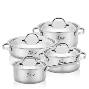 통3중 IH 인덕션 샤인 스텐냄비 4종 세트 B (16편수+18양수+20양수+24전골)