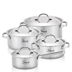 통3중 IH 인덕션 샤인 스텐냄비 4종 세트 A (16편수+18양수+20양수+24양수)