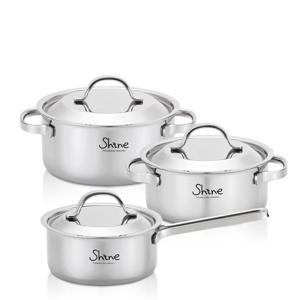 통3중 IH 인덕션 샤인 스텐냄비 3종 세트 A (16편수+18양수+20양수)