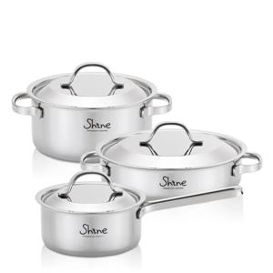 통3중 IH 인덕션 샤인 스텐냄비 3종 세트 C (16편수+20양수+24전골)