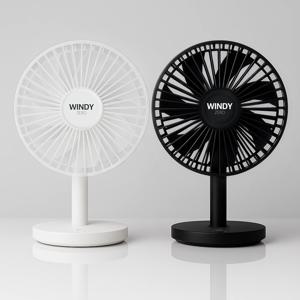 1+1 윈디제로 탁상용 선풍기 무소음 무선 미니 사무실 BLDC
