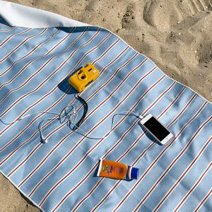 프레피스트라이프 비치타올 대형 타월 물놀이 큰 수건 담요 바디 샤워