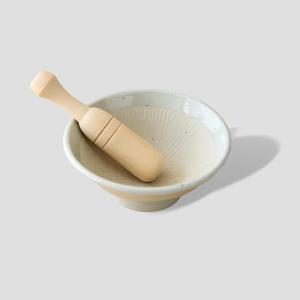 백자 절구 소금 후추 깨갈이 그라인더 미니절구 방망이 세트