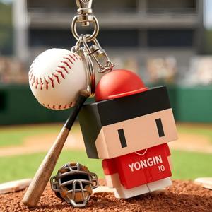 커스텀 야구 토이 키링 열쇠고리 KBO 응원 기념품 선물 승요 직관 행운 굿즈 커플템