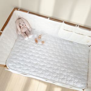 아기 인견 곰누빔 양면 침대패드 신생아 이불 매트 유아 패드 사계절 사용