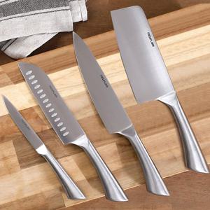 일체형 올스텐 주방칼 스텐칼세트 4종 (과도+산도쿠 대+홀식도+중식도)