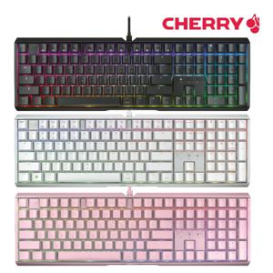MX3.1 RGB 풀배열 유선 기계식 키보드 블랙/핑크/화이트, 적축