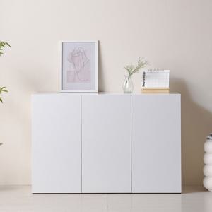 에이든 1200 도어형 수납장 화이트 와이드 거실 주방 수납정리 원룸 자취