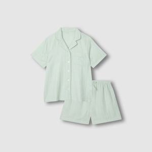 여 썸머 더블 코튼 3부 파자마 세트 (4 sizes)(3 colors)
