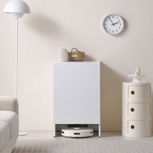 에이든 500 로봇청소기 수납장 화이트 슬림 틈새 가리개 거실 원룸 자취