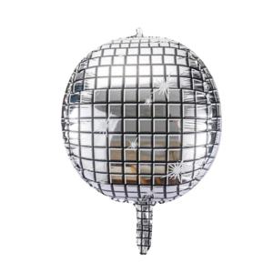 미러볼 풍선 55cm 대형 파티 장식 반짝이 디스코볼 은색 홈파티 소품