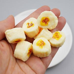 슬라이스 조각 바나나 모형 2.5cm 5개 모조 과일모형 TPR
