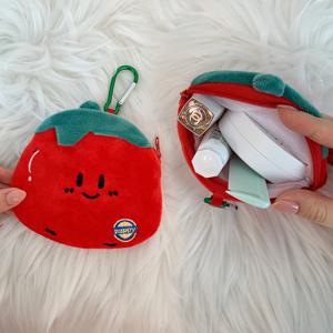 뚜껑오픈토마토키링 파우치 동전지갑 화장품 열쇠고리