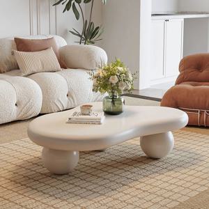 [해외] 라운드 볼 레그 몽글 클라우드 테이블 거실 감성 소파 테이블