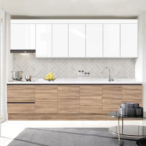 클래식 오크&화이트펄 투톤 싱크대 - 3.0m