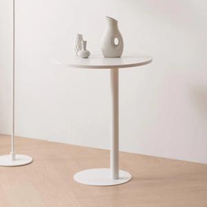 경제적인 DIY 카페 화이트 모던 심플 둥근 티테이블 감성 커피 고급스러운