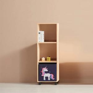 내추럴한 고무나무 원목 3단 바퀴 틈새 수납장 고급 장식장 세탁실 집 예쁜