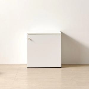 큐브형 사각 2단 선반 원도어 키작은 모던 수납장 600 예쁜 거실 미니멀