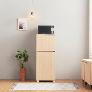 원룸 작은 주방 깔끔한 2단 도어 수납장(500) 커피머신 세련된 홈카페 심플