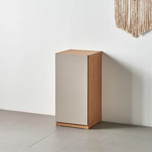 서재 인테리어 심플 화이트 2단 틈새수납장 400 예쁜 좁은 거실 선반 집