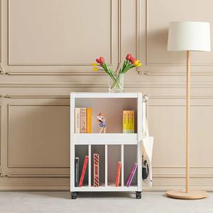 북유럽풍 심플 이동식 미니 2단 책꽂이 오브제 쇼파 수납 작은 사이드 모던