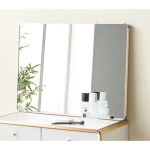 라운드형 둥근 모서리 모던 화장대 탁자 거울 800 예쁜 미니 깔끔한 미러